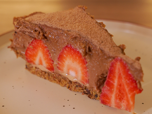 Torta cioccolato e fragole