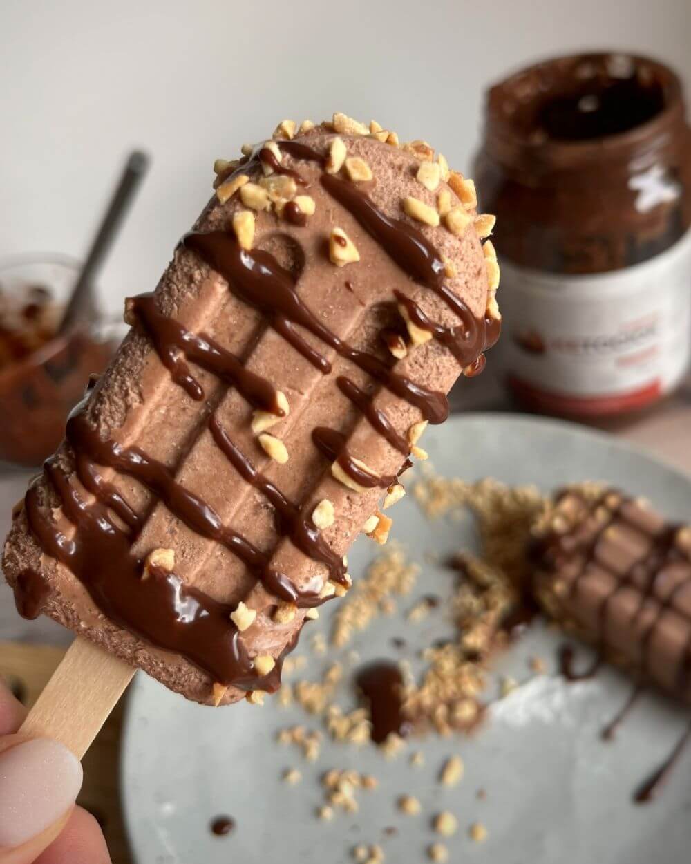 Gelatini estivi con crema di nocciole Ketociok