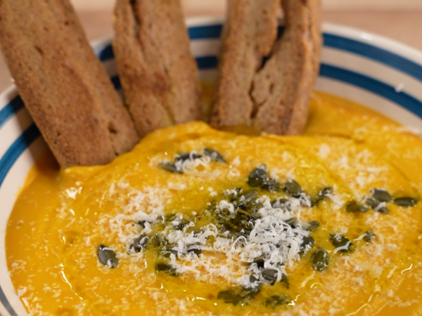 Vellutata di zucca proteica