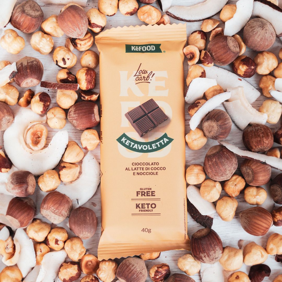 TAVOLETTA PROTEICA KETO CIOCCOLATO E NOCCIOLA (BOX 12PZ)