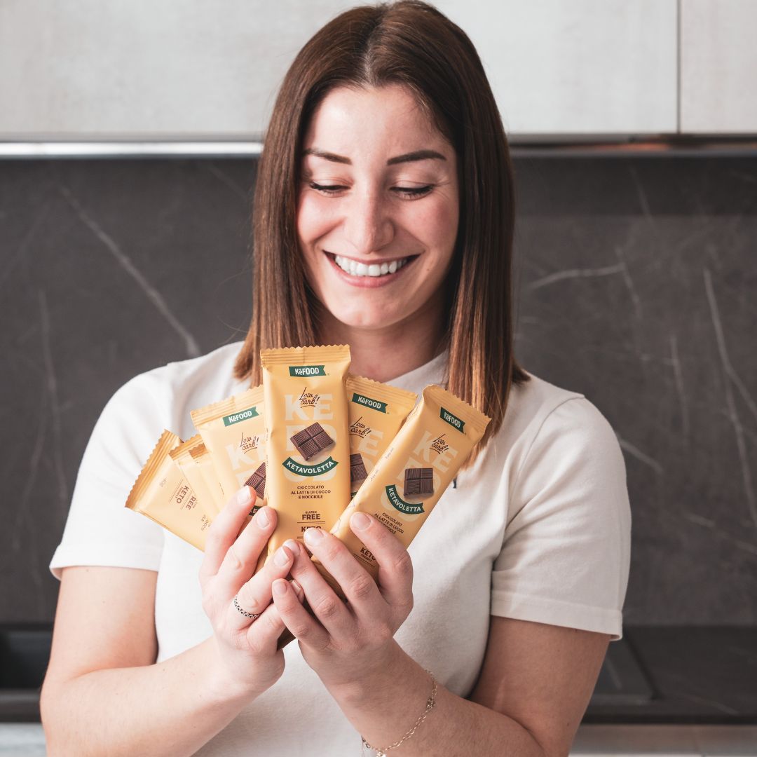 TAVOLETTA PROTEICA KETO CIOCCOLATO E NOCCIOLA (BOX 12PZ)