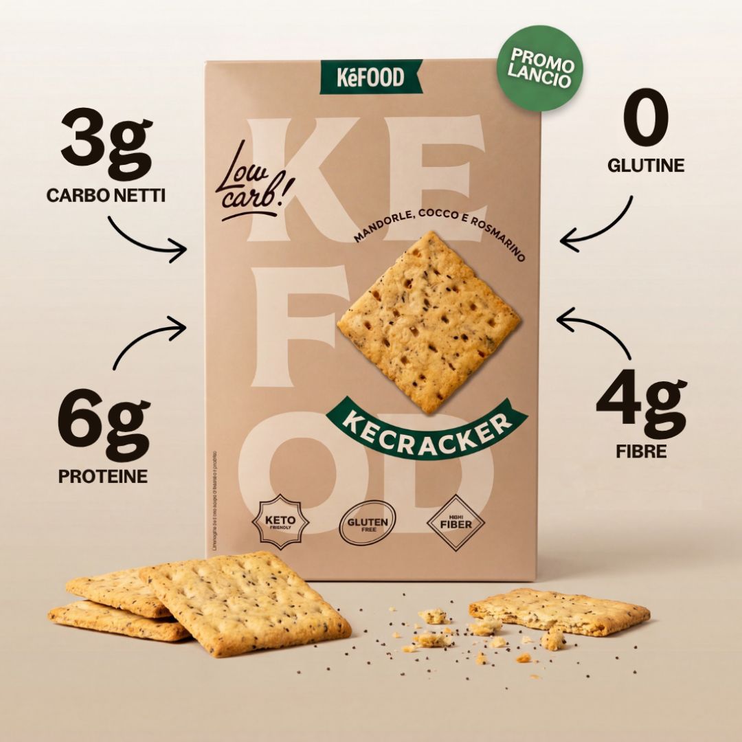 CRACKER DIETA CHETOGENICA SENZA GLUTINE PROTEICI