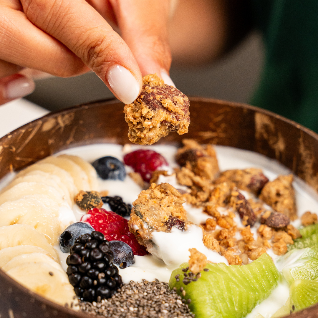 GRANOLA KETO SENZA ZUCCHERI CON GOCCE DI CIOCCOLATO 225G