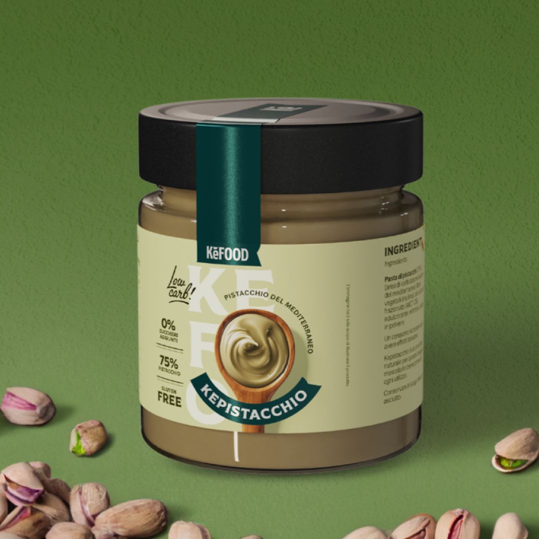 KEPISTACCHIO 250G CREMA SPALMABILE PISTACCHIO E CACAO SENZA ZUCCHERO