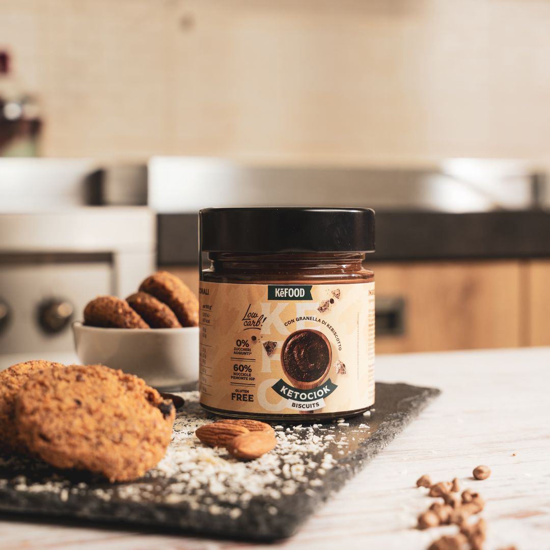 KETOCIOK BISCUITS 250G CREMA NOCCIOLE IGP CACAO E GRANELLA DI KEBISCOTTO
