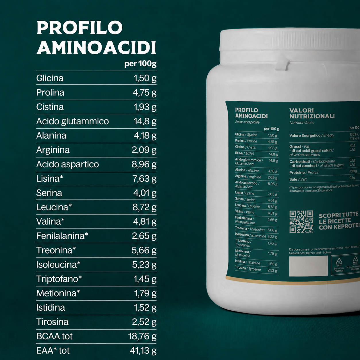 PROTEINE WHEY IN POLVERE GRASS-FED NUOVA ZELANDA GUSTO NEUTRO 500G
