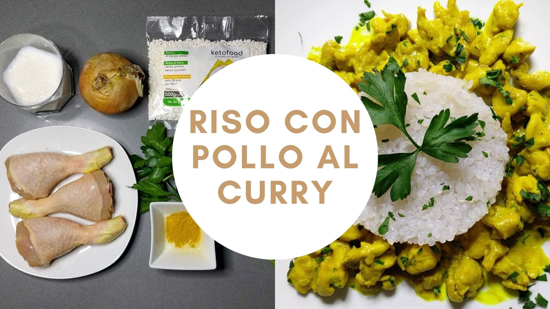 Riso con pollo al curry