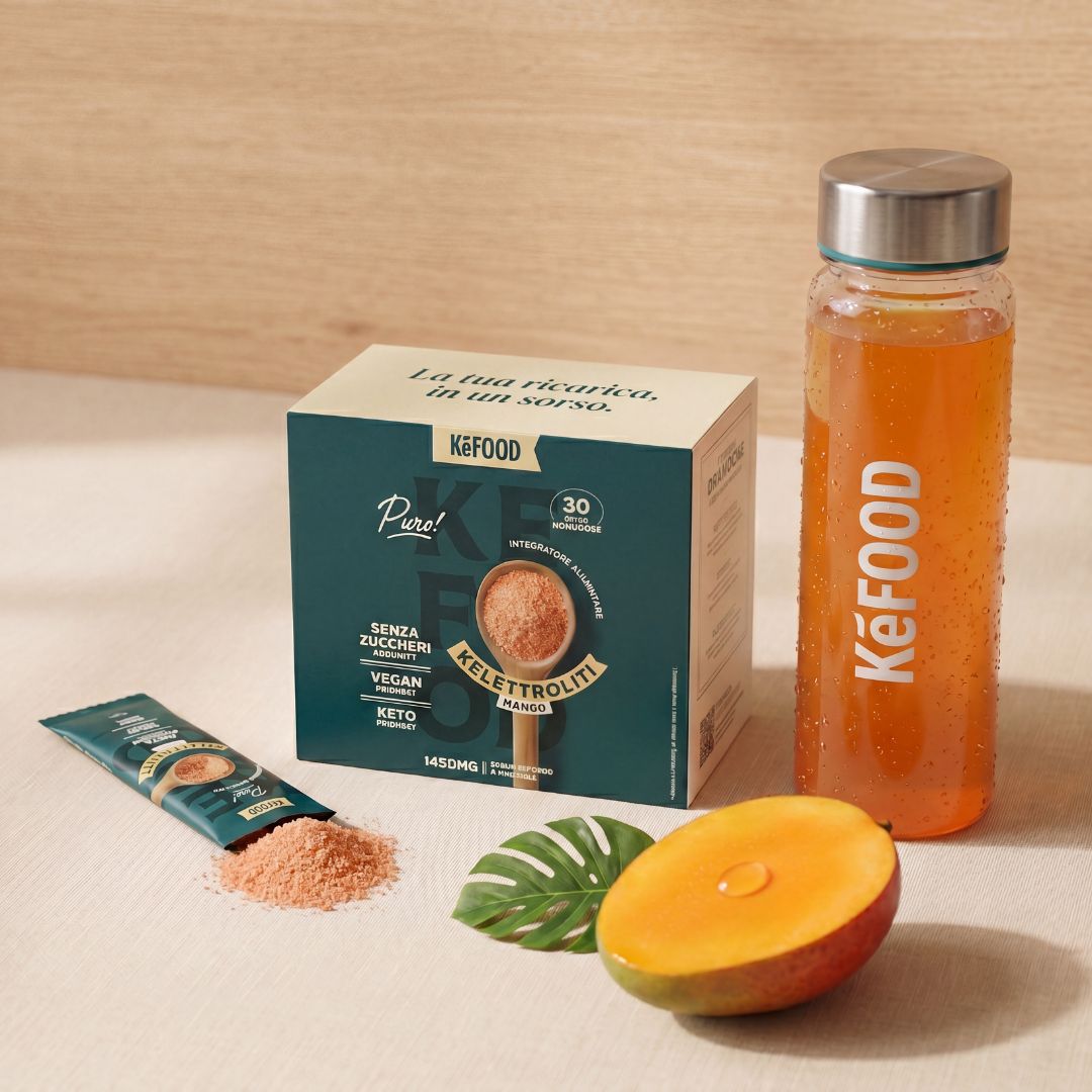 ELETTROLITI IN POLVERE MAGNESIO MALATO, POTASSIO, SODIO – MANGO