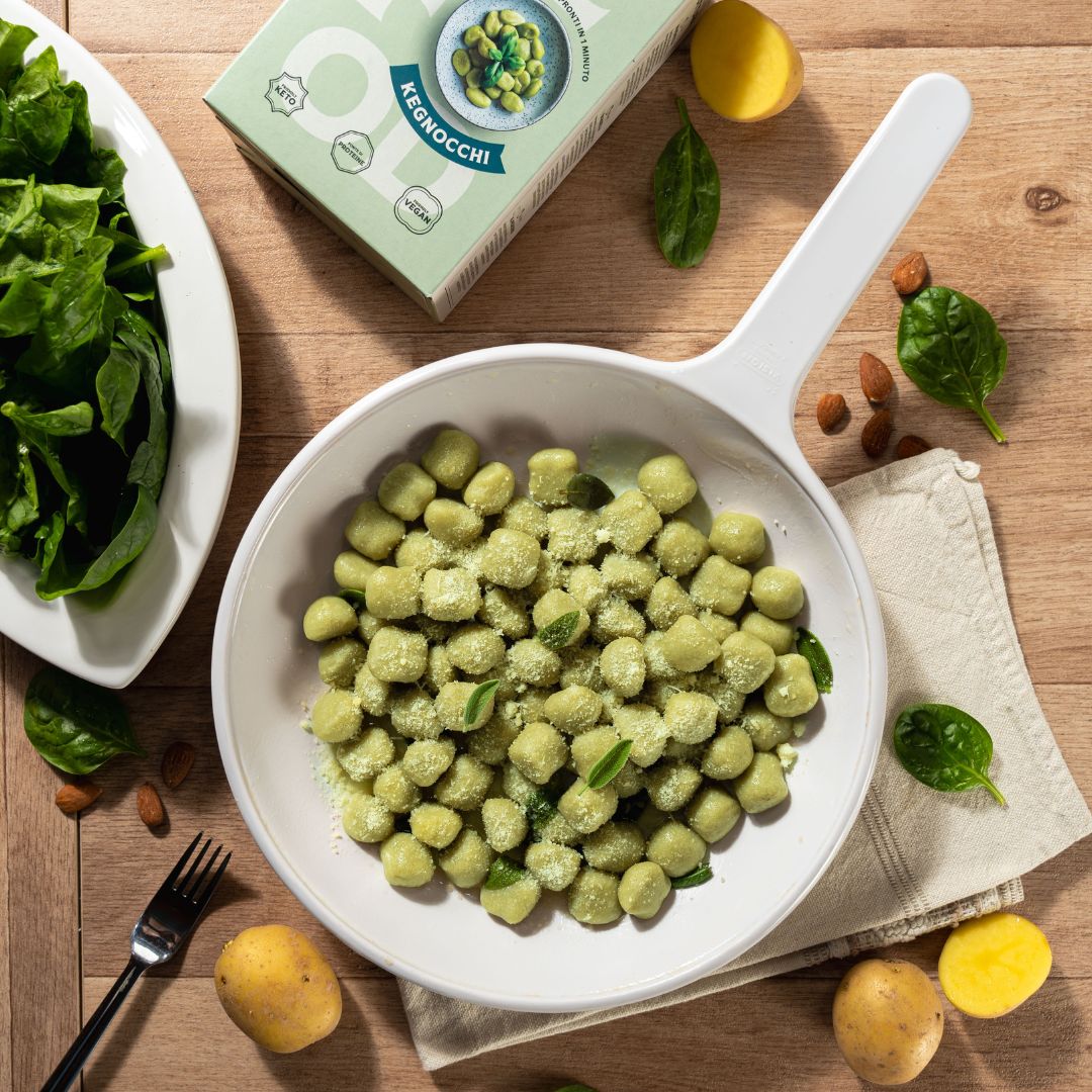 KEGNOCCHI - GNOCCHI ARTIGIANALI AGLI SPINACI KETO VEGAN