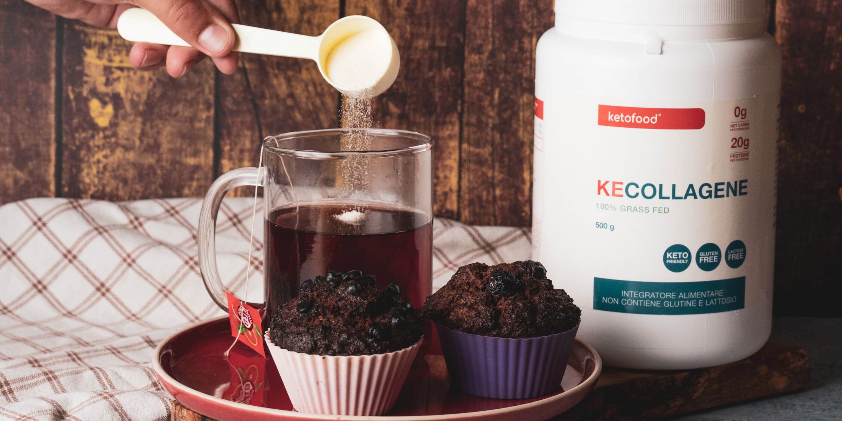 collagene grass fed ketofood ricco di proteine da aggiungere al tuo te e tutte le bevande
