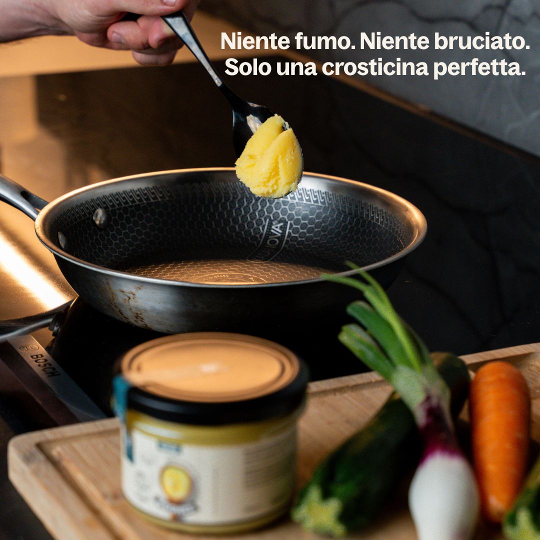 GHEE GRASS-FED 220 ML BURRO CHIARIFICATO SENZA LATTOSIO COTTURA PERFETTA