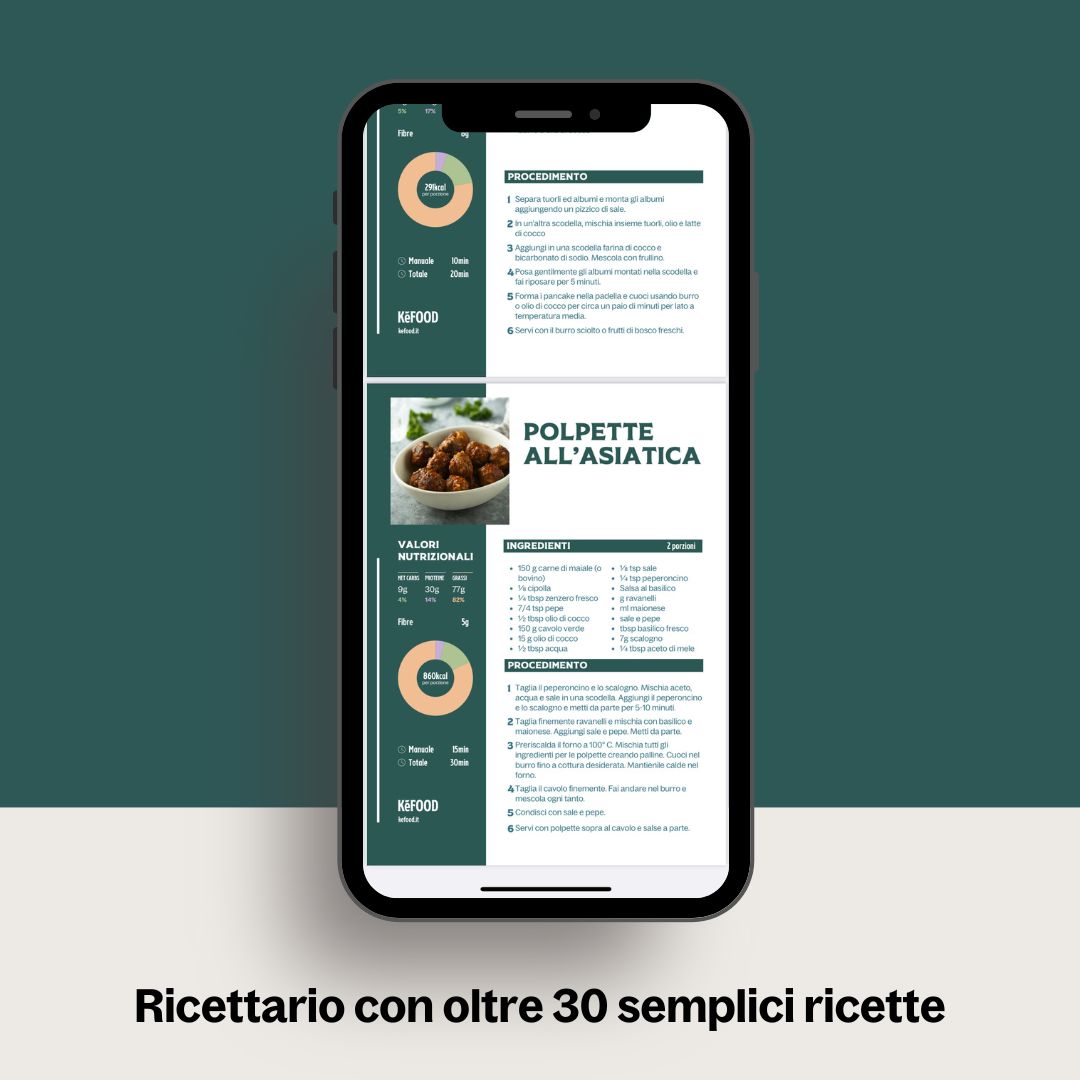 KETO FACILE (2024) - VIDEO CORSO COMPLETO SU CHETO E LOW CARB